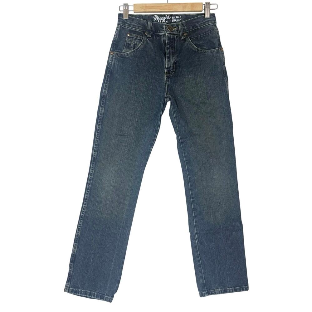Wrangler Retro Boys Relaxed Straight Boys 16 Slim Dark Blue Western Cowboy
